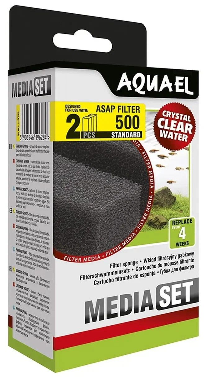 AQUAEL Asap 500 filtrisvamm 2 tk